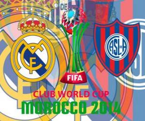 пазл Реал Мадрид против San Lorenzo. конец Клубный чемпионат мира по футболу ФИФА 2014 Марокко